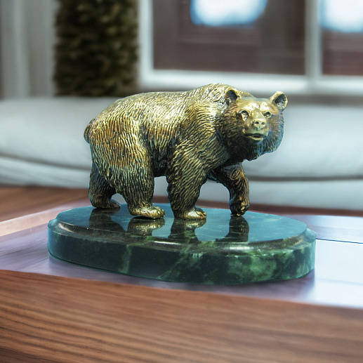 Бронзовая статуэтка "Медведь таежный" купить с доставкой Бронзовая статуэтка "Медведь таежный"