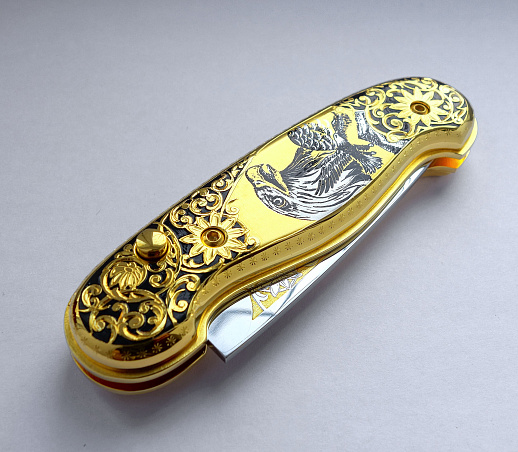 Нож складной "Зоркий глаз". Златоуст купить с доставкой Нож складной "Зоркий глаз". Златоуст
