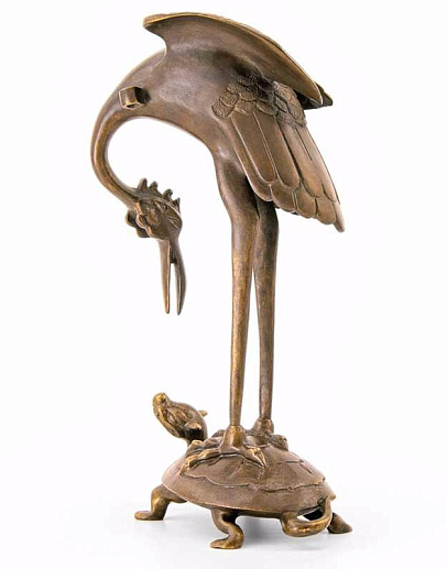 Бронзовая композиция «Журавль на черепахе» купить с доставкой Бронзовая композиция «Журавль на черепахе»