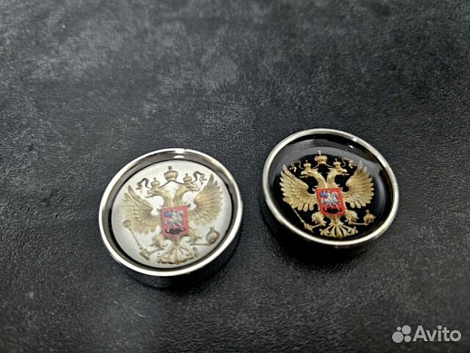 Стальные фишки «Герб России»